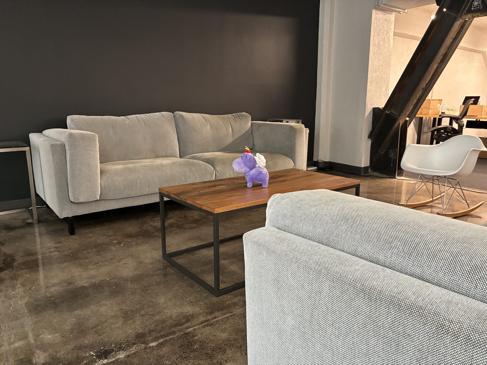 Comfy corners for heads-down work or a founder catch-up.